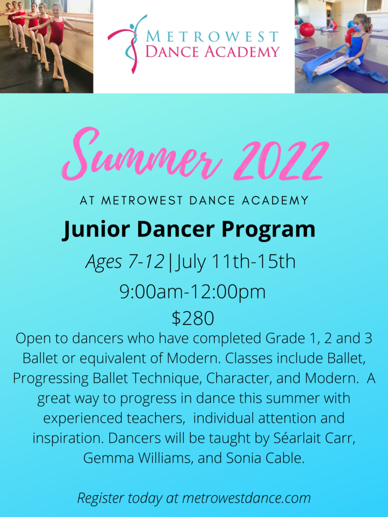 Junior Dancer Program - Metrowest Dance